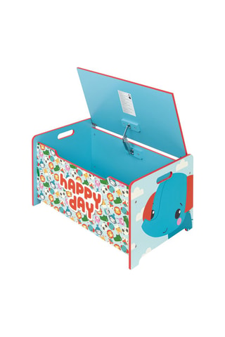 Boite de rangement en bois - Bleu