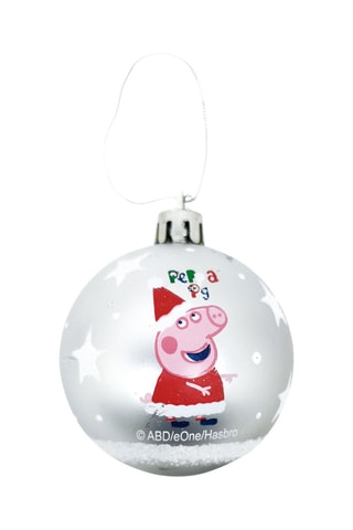 6 boules de Noël Peppa Pig 8 cm