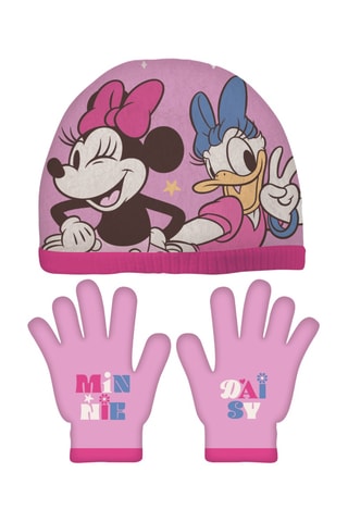 Bonnet et gants Minnie et Daisy Disney - Rose