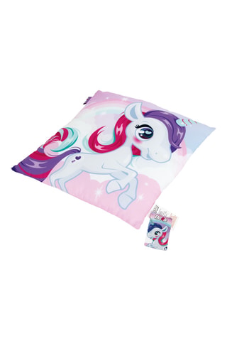 Coussin Licorne - 40 x 10 x 40 cm - Rose