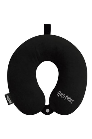 Coussin de voyage en velours Harry Potter - Noir - 30 x 30 x 6 cm - Noir