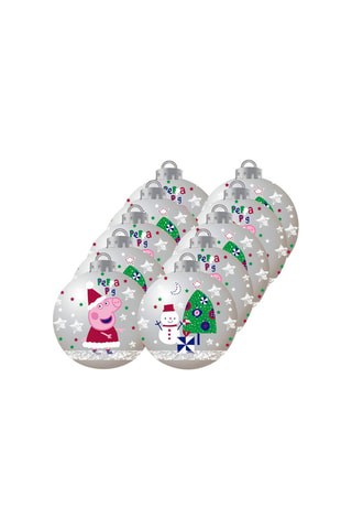 10 boules de Noël Peppa Pig 6 cm