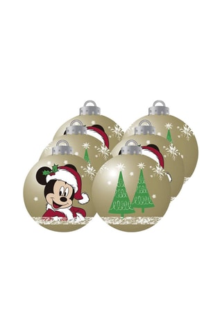 6 boules de Noël Mickey Disney 6 cm