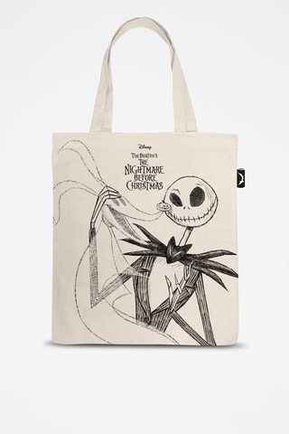 Tote bag L'Étrange Noël de monsieur Jack Disney - Beige