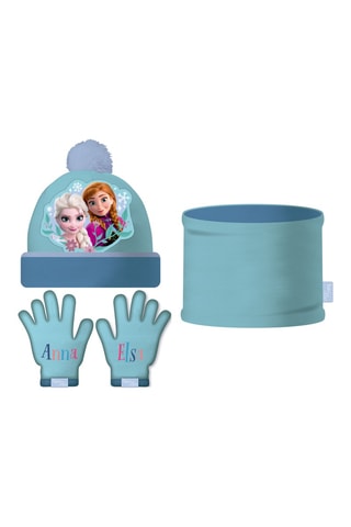 Ensemble 3 pièces Anna et Elsa La Reine des Neiges Disney - Bleu