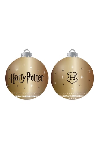 10 boules de Noël Harry Potter - Doré