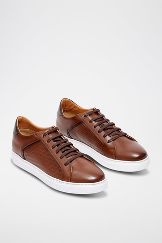 Zapatillas de piel Eyron - Marrón