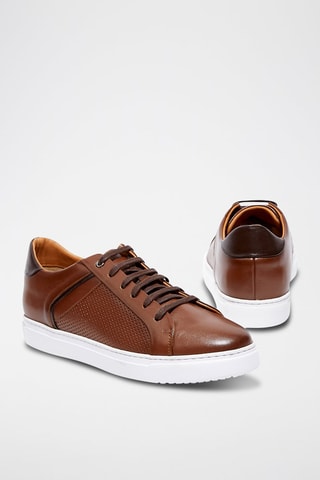 Zapatillas de piel Eyron - Marrón