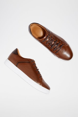 Zapatillas de piel Eyron - Marrón