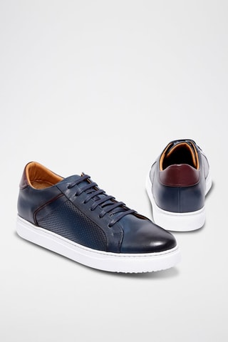 Zapatillas de piel Eyron - Azul