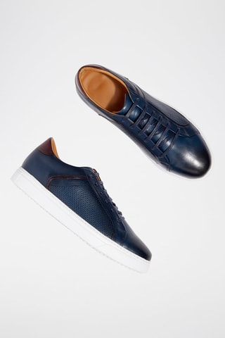 Zapatillas de piel Eyron - Azul
