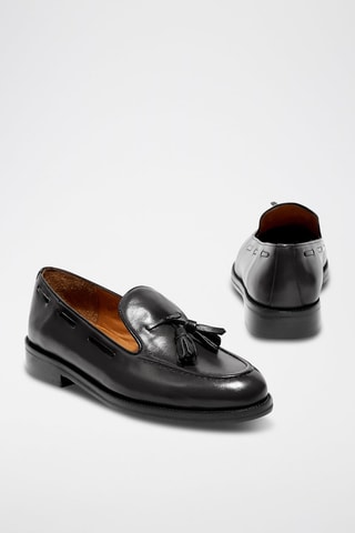 Mocasines de piel Orvian - Negro