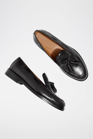 Mocasines de piel Orvian - Negro