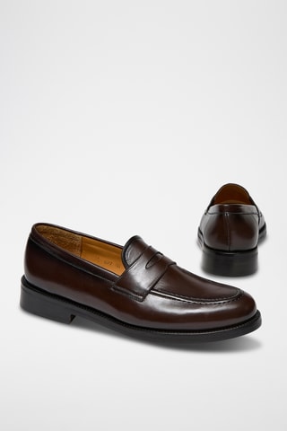 Mocasines de piel Kaeryn - Marrón