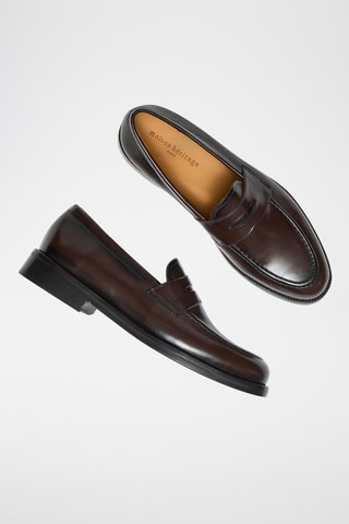 Mocasines de piel Kaeryn - Marrón