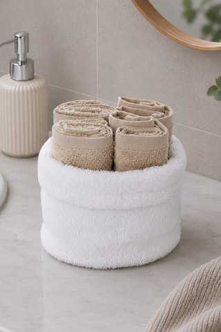 4 toallas de tocador - Beige - 30 x 30 cm