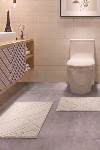 Alfombra de baño - Crudo - 50 x 60 cm