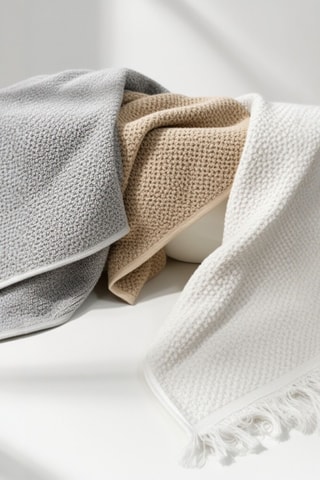 6 toallas de mano - Beige - 50 x 90 cm