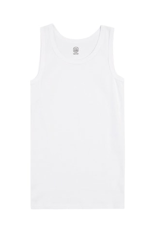3 débardeurs en coton biologique - Blanc et gris chiné