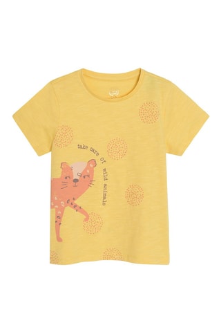 T-shirt. Geel