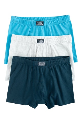 3 boxers - Bleu clair et gris clair chiné