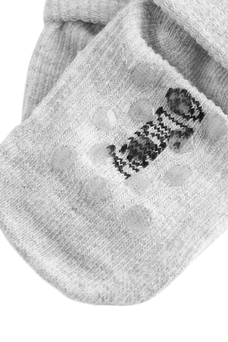 3 paires de chaussettes antidérapantes Simba et Pumbaa Le Roi Lion Disney - Gris et jaune