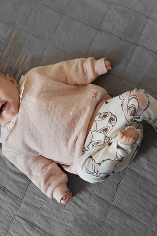 Sweat et pantalon Bambi Disney - Rose et écru