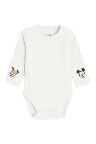 Ensemble 3 pièces Mickey et Pluto Disney - Bordeaux et gris chiné