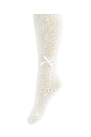 2 collants en coton biologique - Ecru