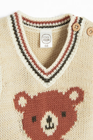 Pull sans manches - Beige