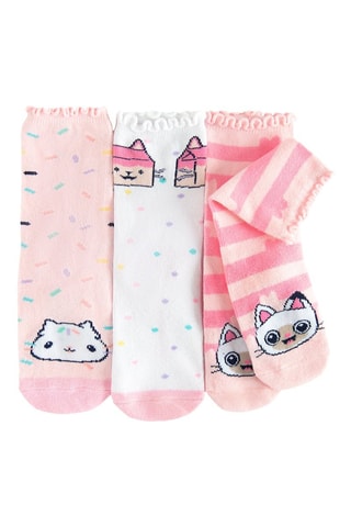 3 Paar Sokken Gabby en The Magic House - Roze en Wit