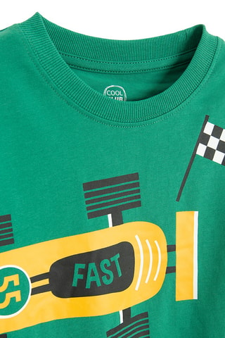 2 T-shirts - Groen en Geel