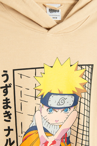 Sweat à capuche Naruto - Beige
