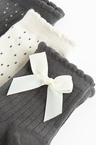 5 paires de chaussettes - Rose et gris foncé