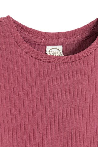 2 T-shirts - Bordeauxrood en Wit