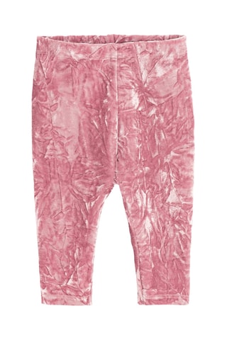 Sweat et legging en velours - Rose poudré