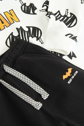Sweat et pantalon Batman La Ligue des Justiciers DC Comics - Blanc et noir