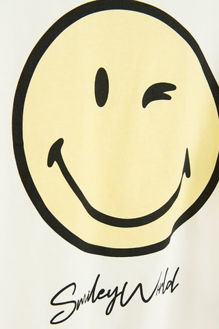 Pyjama Smiley - Blanc et rose