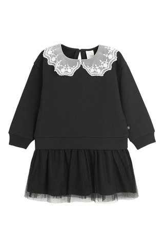 Robe trompe l’œil - Noir