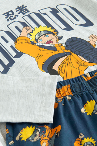 Pyjama Naruto - Gris chiné et bleu marine