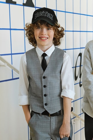 Gilet - Gris clair chiné