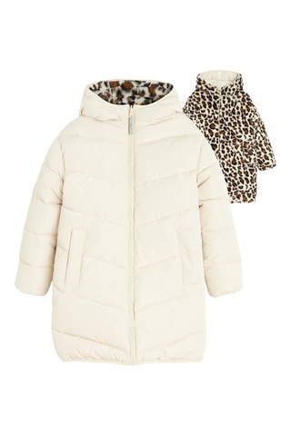 Dubbelzijdig Jasje met Capuchon - Beige