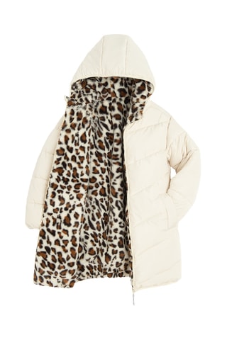 Dubbelzijdig Jasje met Capuchon - Beige