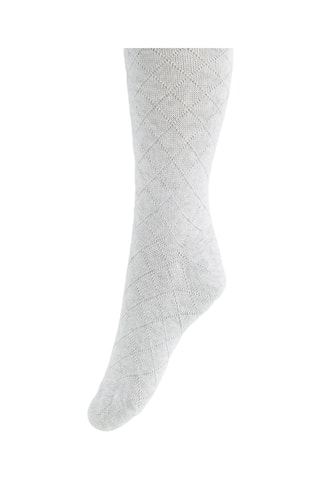 2 collants - Gris clair et blanc