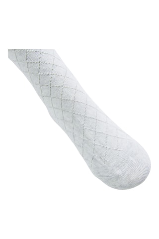 2 collants - Gris clair et blanc