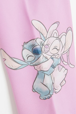 Legging Stitch et Angel Lilo et Stitch Disney - Rose poudré