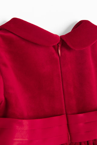 Robe en velours - Rouge