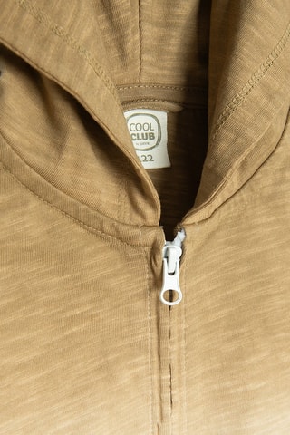 Sweater met capuchon dip and dye- Wit