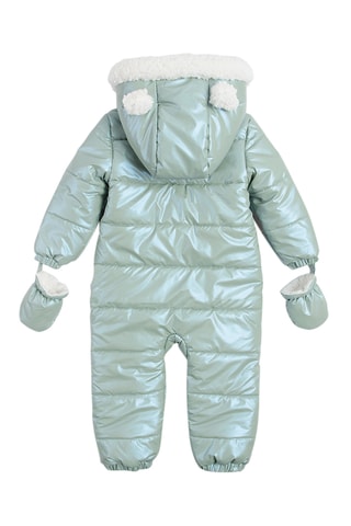 Combipilote à capuche à oreilles Vert d’eau