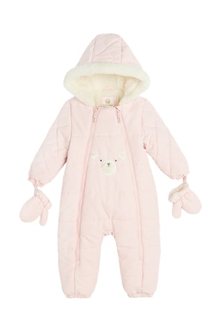 Combipilote à capuche - Rose pâle